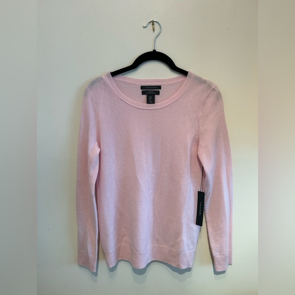 Tahari Tops - NWT Pink Tahari Cashmere Pullover